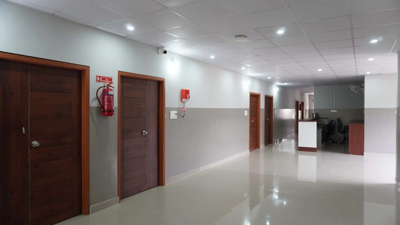 Corridor and nursing station